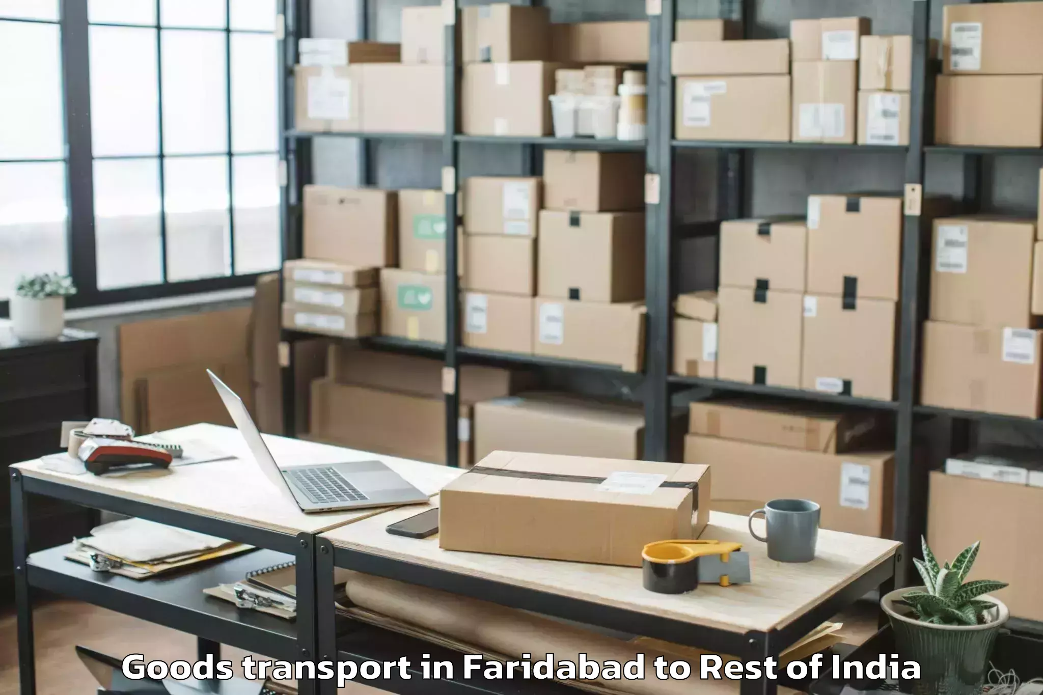 Book Faridabad to Satwari Airport Ixj Goods Transport Online